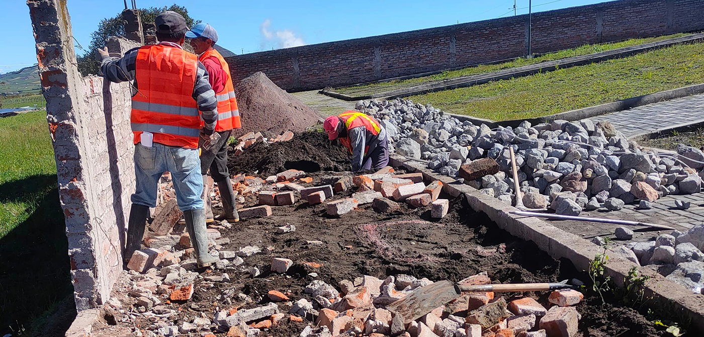 Construcción de un bloque de bóvedas