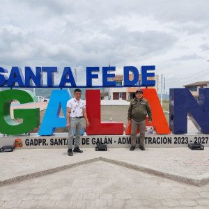 Letras coroporea par el fortalecimiento de la imagen de la parroquia Santa Fe de Gal&aacute;n